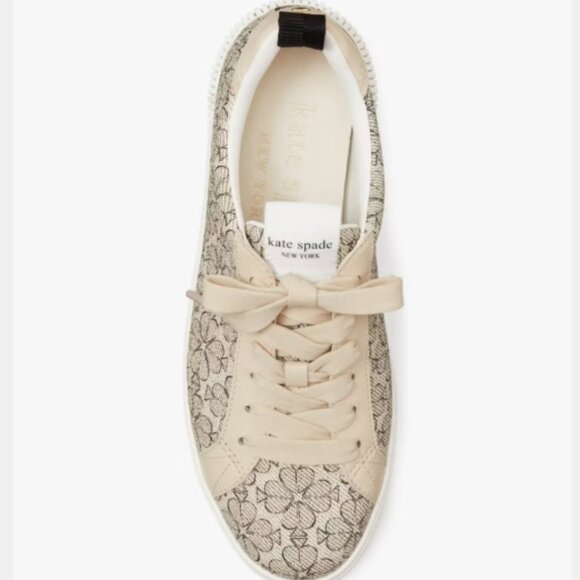 Kate Spade flower sneakers Color: Neutral Multi - Picture 6 of 8